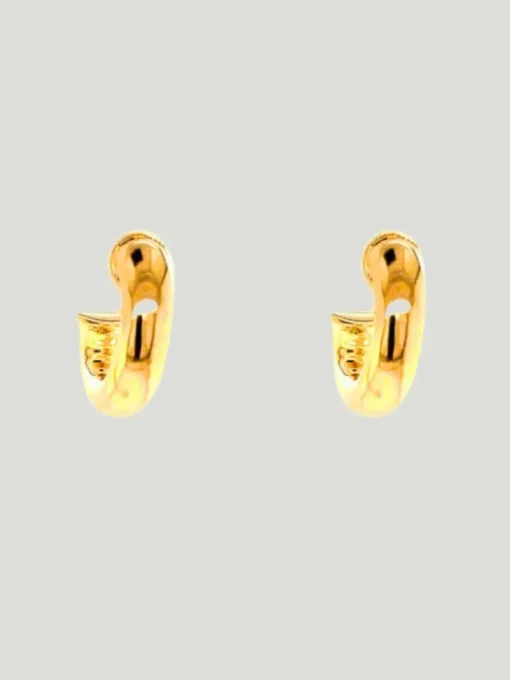 Mali Beads Chunky Gold Hoops