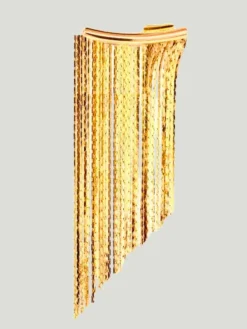Mali Beads Curtain Mesh Earrings