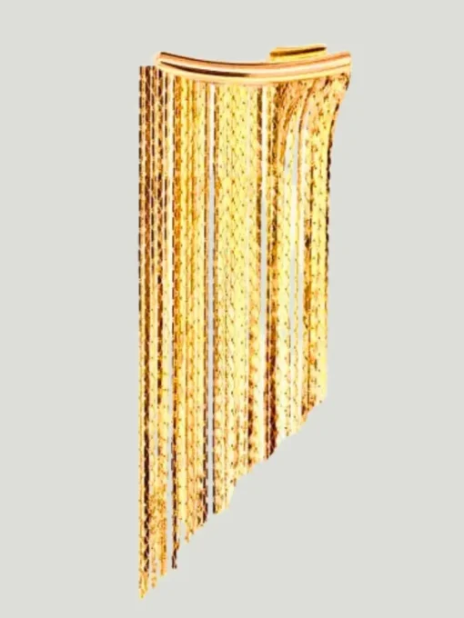 Mali Beads Curtain Mesh Earrings