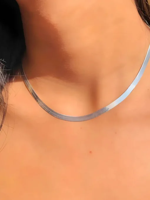 Mali Beads Herringbone Necklace