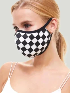 MILEY + MOLLY Checker Print Face Coverings