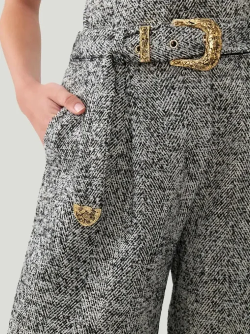 Nocturne Belted High Waist Pants