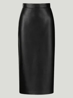 Nocturne High Waist Vegan Leather Skirt