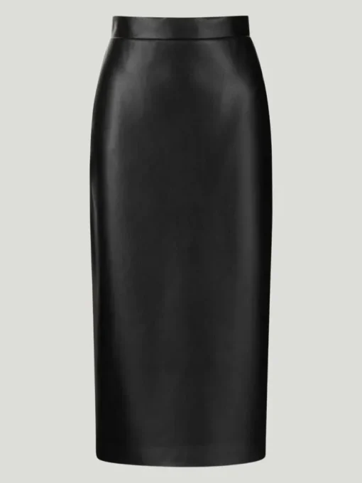 Nocturne High Waist Vegan Leather Skirt