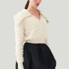 Nocturne Wide Neck Knit Polo