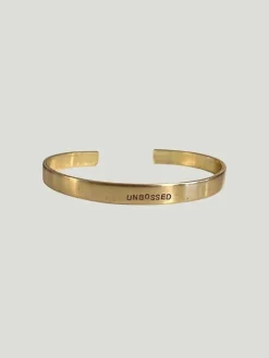 Océanne Stamped Brass Cuff Bracelets