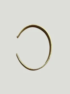 Océanne Stamped Brass Cuff Bracelets