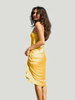Ocean Prairie Sundrop Silk Slip Dress