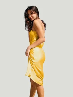 Ocean Prairie Sundrop Silk Slip Dress