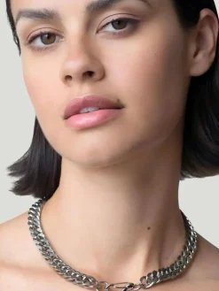 OUTOFOFFICE Chunky Silver Chain Necklace