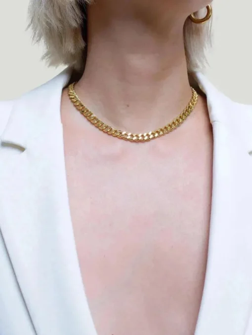 OUTOFOFFICE Cuban Link Choker Necklace