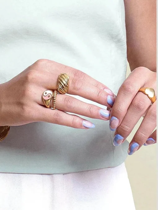 OUTOFOFFICE Dual Gold Ring