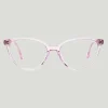 Pixel Eyewear Rose Crystal Luna Glasses