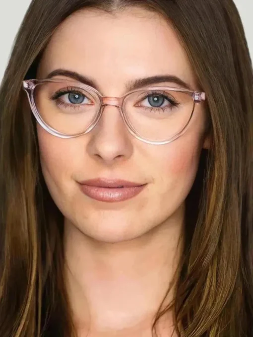 Pixel Eyewear Rose Crystal Luna Glasses