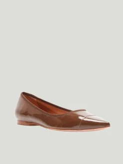 REBECCA ALLEN Nude Skim Ballet Flats