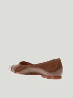 REBECCA ALLEN Nude Skim Ballet Flats