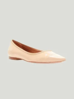 REBECCA ALLEN Nude Skim Ballet Flats