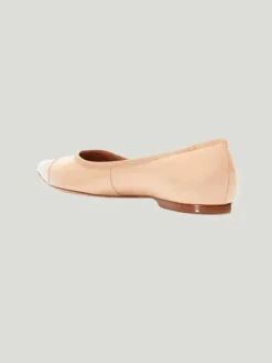 REBECCA ALLEN Nude Skim Ballet Flats