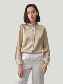 Silk Maison Button Up Silk Blouse