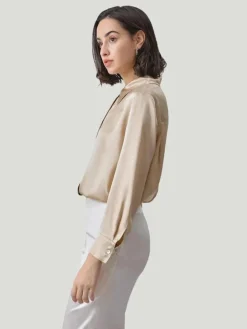Silk Maison Button Up Silk Blouse