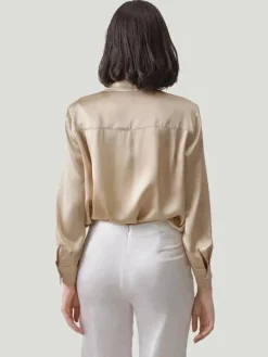 Silk Maison Button Up Silk Blouse