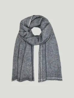 SLATE + SALT Herringbone Handloom Cashmere Scarf