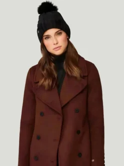 SOIA & KYO Amalie Removable Pom Beanie Knit Hat
