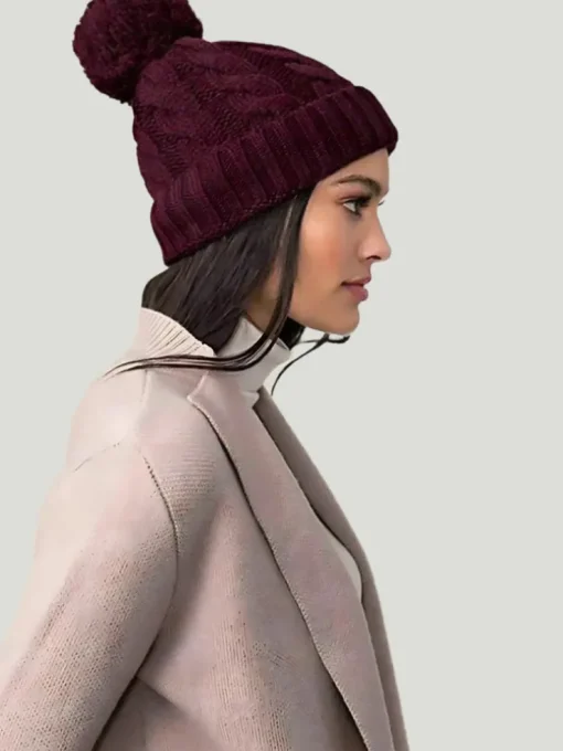 SOIA & KYO Amalie Removable Pom Beanie Knit Hat