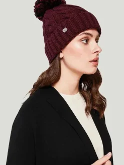 SOIA & KYO Amalie Removable Pom Beanie Knit Hat