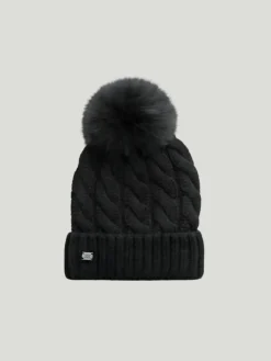 SOIA & KYO Amalie Removable Pom Beanie Knit Hat