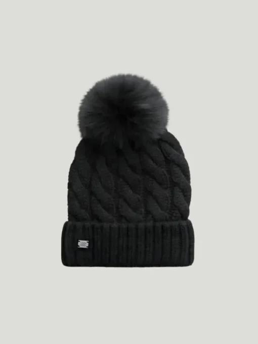 SOIA & KYO Amalie Removable Pom Beanie Knit Hat