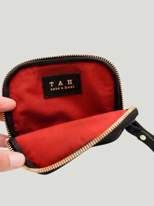 TAH Bags Leather Tech Pouch Wristlet
