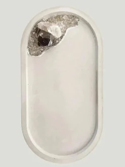 Tal & Bert Smoky Quartz Geode Jewelry Tray