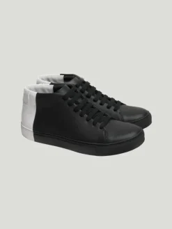 THEY Two Tone Mid Top Sneakers