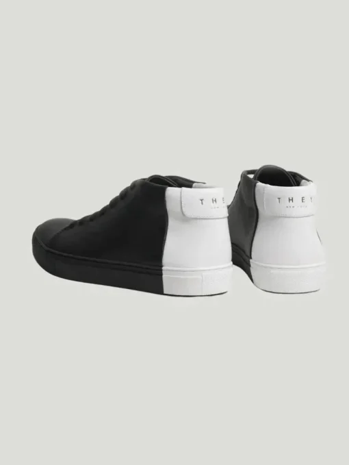 THEY Two Tone Mid Top Sneakers