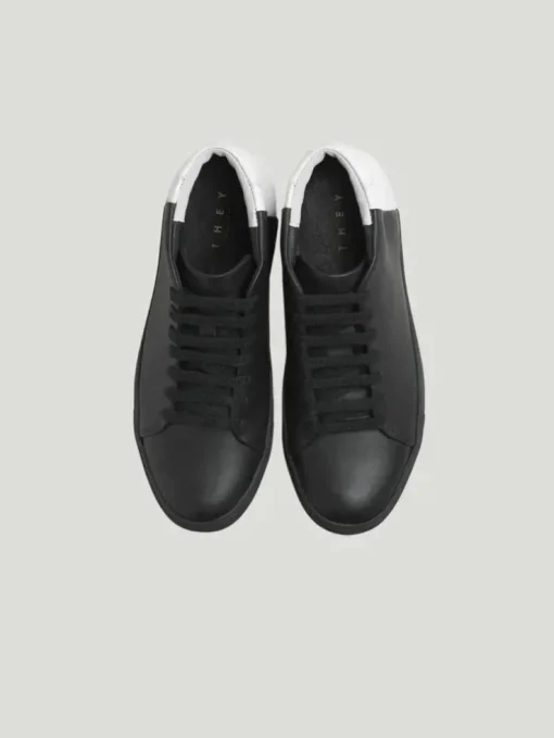 THEY Two Tone Mid Top Sneakers