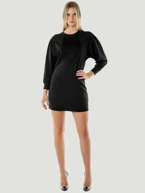 ÉTICA Denim Camila Pleated Knit Dress