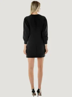 ÉTICA Denim Camila Pleated Knit Dress