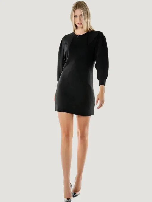 ÉTICA Denim Camila Pleated Knit Dress