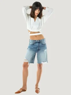 ÉTICA Denim Narin Relaxed Long Short