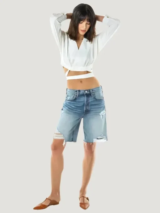 ÉTICA Denim Narin Relaxed Long Short