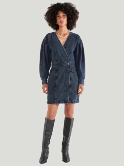 ÉTICA Mira Denim Wrap Dress