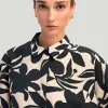 TOUCHÉ Patterned Cuff Blouse