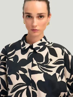 TOUCHÉ Patterned Cuff Blouse