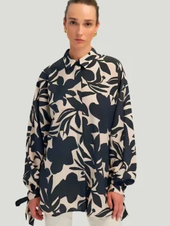 TOUCHÉ Patterned Cuff Blouse