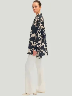 TOUCHÉ Patterned Cuff Blouse