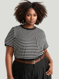 Universal Standard Breton Stripe Garcon Tee