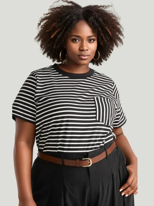 Universal Standard Breton Stripe Garcon Tee