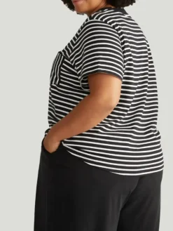 Universal Standard Breton Stripe Garcon Tee