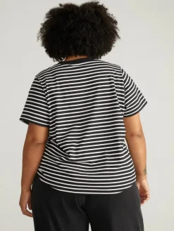 Universal Standard Breton Stripe Garcon Tee